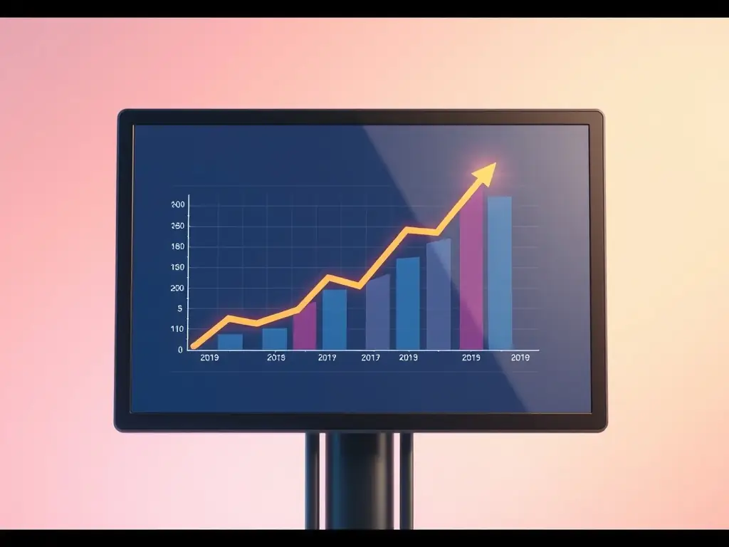 A graph showing improved search engine rankings over time, attributed to a successful SEO link building campaign implemented by First Page Leads.