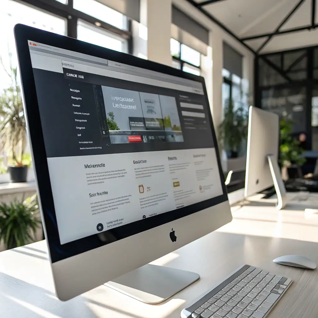 Technical website SEO services on a computer