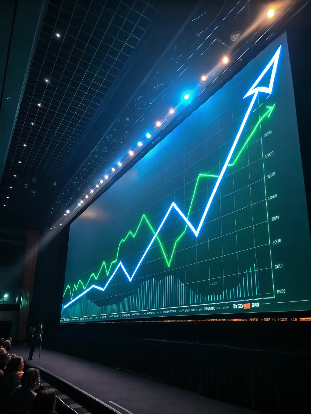 A graph showing a clear upward trend in website conversion rates after implementing CRO strategies, with annotations highlighting key improvements.